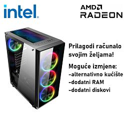 Računalo ADM Gaming Middle Range G192 Intel i5-12400F, 8GB DDR4, 500GB SSD NVMe, RX6650XT, No OS