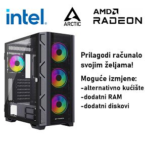 Računalo ADM Gaming High Range G323 Intel i5-14600KF, 16GB DDR5, 1TB SSD NVMe, RX9060XT 16GB VRAM, No OS