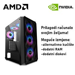 Računalo ADM Gaming Middle Range G347 AMD Ryzen 5 5600, 16GB DDR4, 1TB SSD NVMe, RTX5060 8GB, No OS