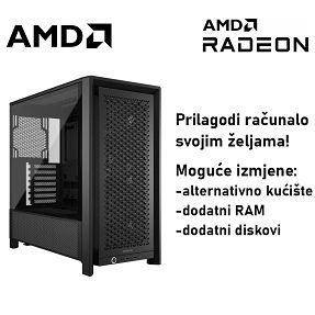 Računalo ADM Gaming High Range G355 AMD Ryzen 5 7600X3D, 32GB DDR5, 1TB SSD NVMe, RX9060XT 16GB VRAM, No OS