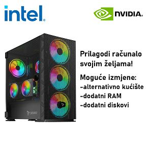 Računalo ADM Gaming Middle Range G359 Intel i5-14400F, 16GB DDR5, 1TB SSD NVMe, RTX5050, No OS