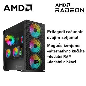 Računalo ADM Gaming Middle Range G364 AMD Ryzen 5 7500X3D, 16GB DDR5, 1TB SSD NVMe, RX7600, No OS