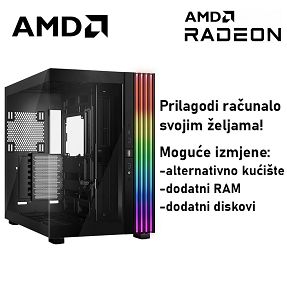 Računalo ADM Gaming High Range G366 AMD Ryzen 7 9850X3D, 16GB DDR5, 1TB SSD NVMe, RX9060XT 16GB VRAM, No OS