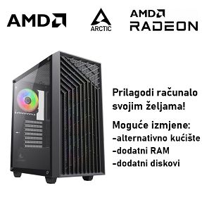 Računalo ADM Gaming Pay and Carry XX AMD Ryzen 5 5600, 16GB DDR4, 1TB SSD NVMe, RX7600, No OS