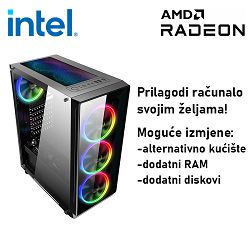 Računalo ADM Gaming Arsenic Intel i5-13400F, 16GB DDR4, SSD 1TB NVMe, RX7600, No OS