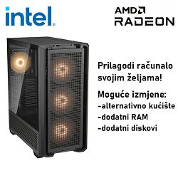 Računalo ADM Gaming High Range G90 Intel i5-14400F, 16GB DDR5, 1TB SSD NVMe, RX6750XT, No OS