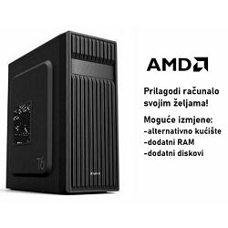 Računalo ADM Business B40 AMD Ryzen 3 3200G, 8GB DDR4, 500GB SSD NVMe, AMD Radeon Graphics, Windows 10 Pro