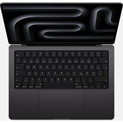 Apple MacBook Pro 14.2" Liquid Retina XDR, silver, M3 Pro - 11/14 Core CPU, 18GB, 512GB SSD, Space Black, MRX33D/A