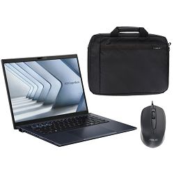 Asus ExpertBook Advanced B5404CVA-WB51C0X 14", Core 5 120U, 8GB, 512GB NVMe, Asus Pen, Windows 11 Pro, 90NX0701-M00N20, Bundle Torba, miš