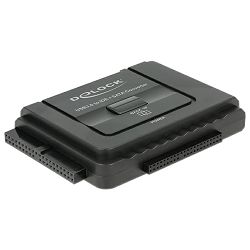 DELOCK konverter USB 3.0 (M) externi na SATA 22-pin/ IDE 40-pin/ IDE 44-pin, backup funkcija, 61486