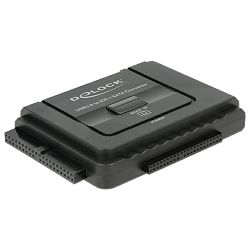 Konverter Delock USB 3.0 (M) externi na SATA 22-pin/ IDE 40-pin/ IDE 44-pin, backup funkcija, 61486