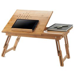 VonHaus stol za prijenosno računalo ili tablet, drvo, 08/063, 3000361