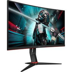 AOC CQ27G2U/BK 27" VA, 2xHDMI 2.0/DisplayPort 1.2, AMD FreeSync 144Hz, zakrivljeni