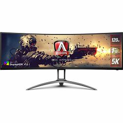 AOC Agon AG493UCX, 49"  DQHD 5K,  HDMI, DP, USB-C, power delivery 65W, HDR400, zakrivljeni
