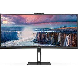 AOC CU34V5CW, 34" VA WQHD, 1xHDMI, 1xDP, USB HUB, webcam, power delivery 65W, zvučnici