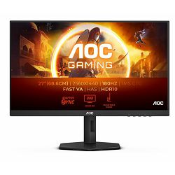 AOC Q27G4XN, 27" QHD VA 180Hz, 2 x HDMI2.0, 1 x DP1.4