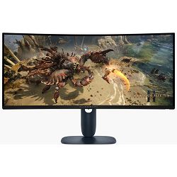 DELL Alienware AW3425DWM,  34", UWQHD, VA, 180Hz, 2xHDMI, DP, USB Hub, BC 1.2, zakrivljeni 1500R