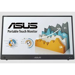 ASUS ZenScreen Touch MB16AMTR portable monitor - 16" (15.6" viewable), FHD (1920 x 1080), IPS, 10-point touch, Built-in Battery, Hybrid Signal Solution, Mini-HDMI, ergo kickstand, 90LM04S0-B02170