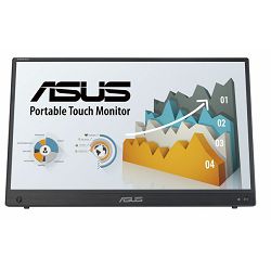 ASUS ZenScreen Touch MB16AMTR portable monitor - 16" (15.6" viewable), FHD (1920 x 1080), IPS, 10-point touch, Built-in Battery, Hybrid Signal Solution, Mini-HDMI, ergo kickstand, 90LM04S0-B02170