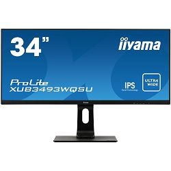 IIYAMA Monitor Prolite XUB3493WQSU-B1 34" IPS (AH-IPS), 2xHDMI 2.0/DisplayPort 1.2