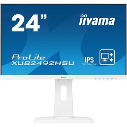IIYAMA Prolite XUB2492HSU-W1 24" IPS, VGA/HDMI 1.4/DisplayPort , Pivot, white