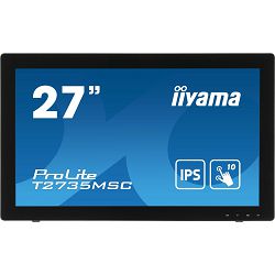 IIYAMA T2735MSC-B3 27" PCAP 10P Touch Screen, VGA, HDMI, Displayport, USB, Webcam & Microphone