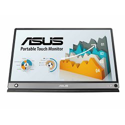 Asus ZenScreen MB16AMT, 15.6" IPS, Mobile-Monitor USB Touch, Micro HDMI 1.4/USB-C 3.0 with DisplayPort 1.2/USB 2.0, 90LM04S0-B01170