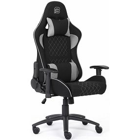Bit Force gaming stolica Khan F-2D, tkanina, crno/siva