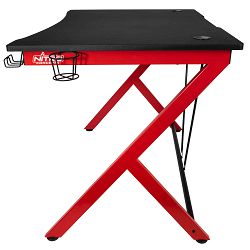 Nitro Concepts D12 Gaming Desk - Black/red, NC-GP-DK-010