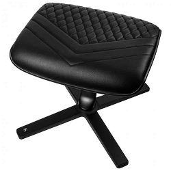 Noblechairs footrest real leather - black, NBL-FR-RL-BL