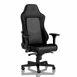 Noblechairs gaming stolica HERO real leather, Black/Black, NBL-HRO-RL-BLA