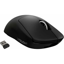 Logitech PRO X SUPERLIGHT 2, bežični miš, crni, 910-006630