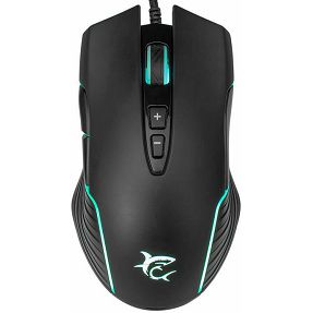 White Shark žični miš GM-5003 AZARAH RGB, USB, optički, 6.400dpi, crni