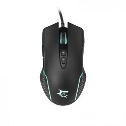 White Shark žični miš GM-5003 AZARAH RGB, USB, optički, 6.400dpi, crni