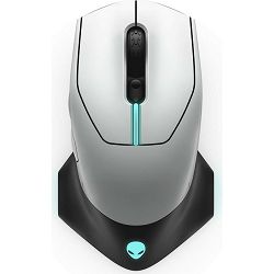 DELL AW610M Alienware Gaming Mouse, 16000dpi, Wireless/Wired, Lunar Light, 545-BBCN