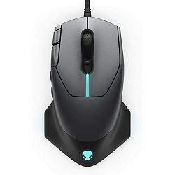 DELL AW510M Alienware Gaming Mouse, 16000dpi, Wired, Dark side of the moon, 545-BBCM