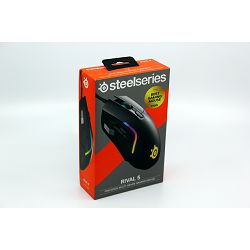 Steelseries žični miš Rival 5, optical sensor, lightweight, RGB, Black