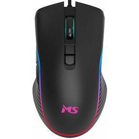 MS žični miš Nemesis T-102C, 12800 dpi, Gaming, Black, MSP20056