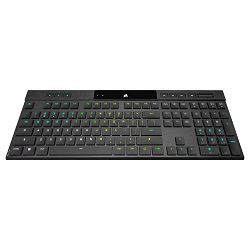 Corsair bežična tipkovnica K100 RGB AIR Wireless, Gaming, Cherry MX Ultra Low Profile Tactile switch, CH-913A01U-NA