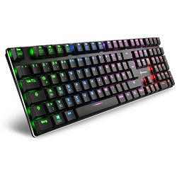 Sharkoon PureWriter gaming mehanička tipkovnica RGB, Kailh plavo