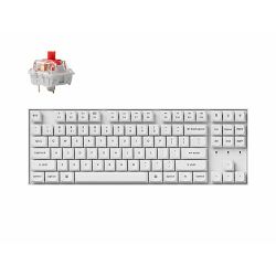 Keychron mehanička tipkovnica K8 Pro, Gateron G Pro Red, Bluetooth, White, US Layout, K8P-Q1