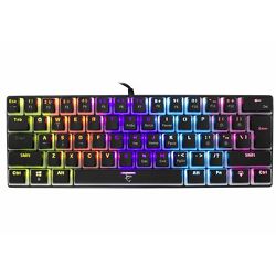 Tipkovnica White Shark GK-2202 ASHIKO / US, USB, 60%, blue switch, crna, 3859893837982