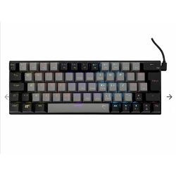 White Shark tipkovnica GK-002722 Wakizashi, Sivo-crna, Mehanička, Plavi switch, USB, 65%, HR