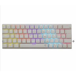 White Shark tipkovnica GK-002212 Wakizashi, Bijela, Mehanicka, Crveni Switch, USB, 65%, HR