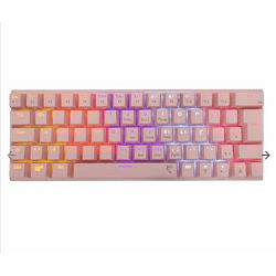 White Shark tipkovnica GK-002422 Wakizashi, Roza, Plavi Switch, USB, 65%, HR