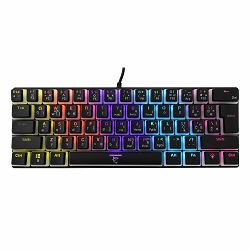 White Shark tipkovnica GK-2202 ASHIKO / HR, USB, 60%, blue switch, crna, ASHIKO-B-HR-BLUE.SW