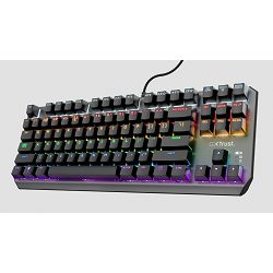 Trust tipkovnica 24404 GXT 834 Callaz, Gaming, osvjetljena, US, crna, USB