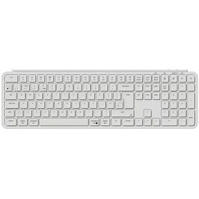 Keychron bežična tipkovnica B6 Pro, Ultraslim, Bluetooth/2.4GHz, Ivory White, UK Layout, HR znakovi, B6P-K8-UK