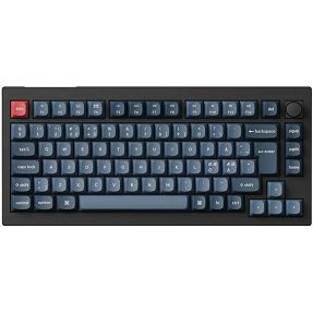 Keychron mehanička tipkovnica V1 Max, Bluetooth/2.4GHz, Black, UK Layout, HR znakovi, Jupiter Red switch, V1M-D1-UK
