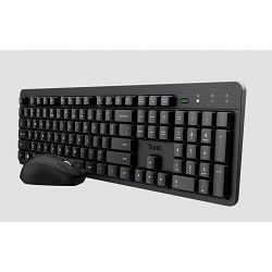 Komplet Trust Ody II 24384 bežična tipkovnica + miš, Silent, HR/SL, crna
